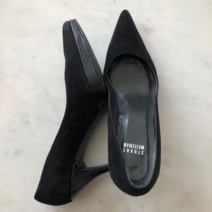 Stuart Weitzman Black sued heels